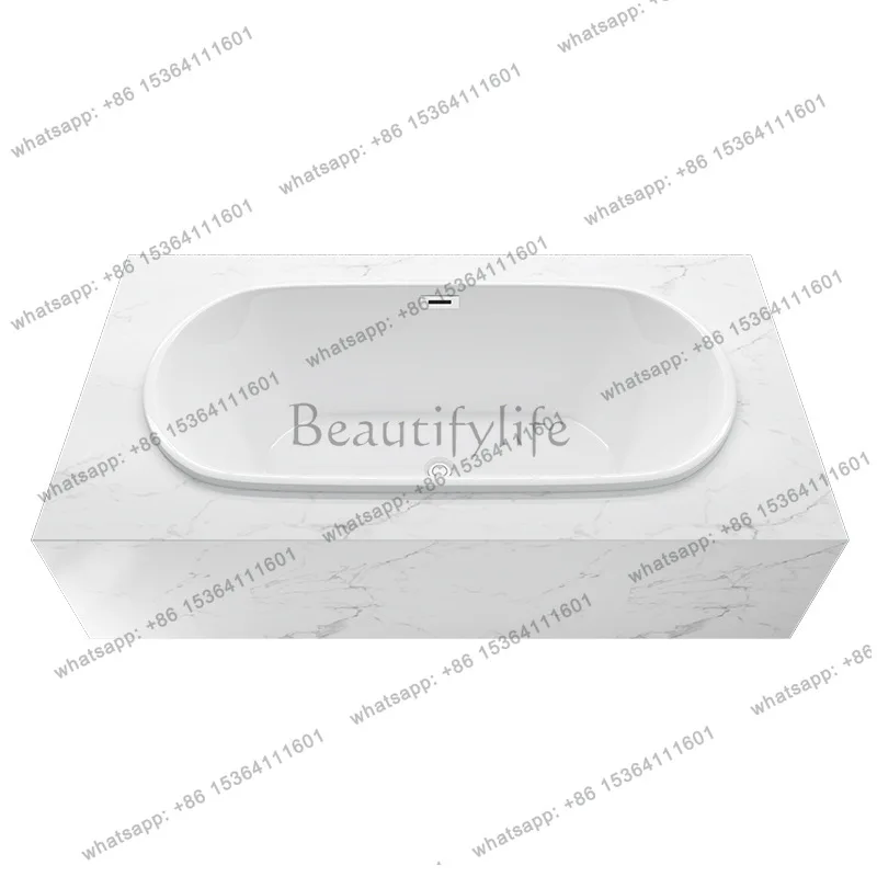 

Home Hotel Engineering Acrylic Oval Embedded Bathtub directly from the manufacturer QT-6002Q