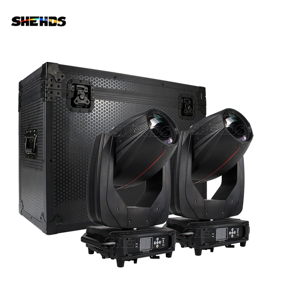 SHEDHS Flight Case With 380W 19R Beam & Spot & Wash Moving Head Lighting High Power For Wedding Concert Bar Disco Stage Light