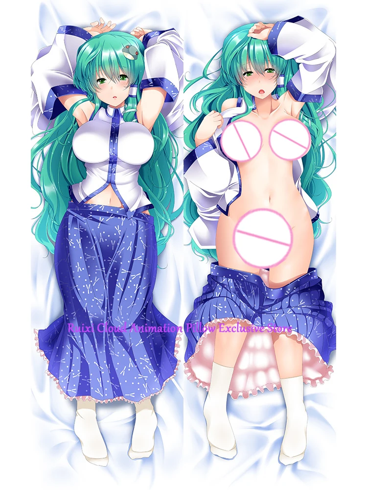 

Dakimakura Anime Pillow Cover Kochiya Sanae Double Sided Print 2Way Cushion Bedding Gifts