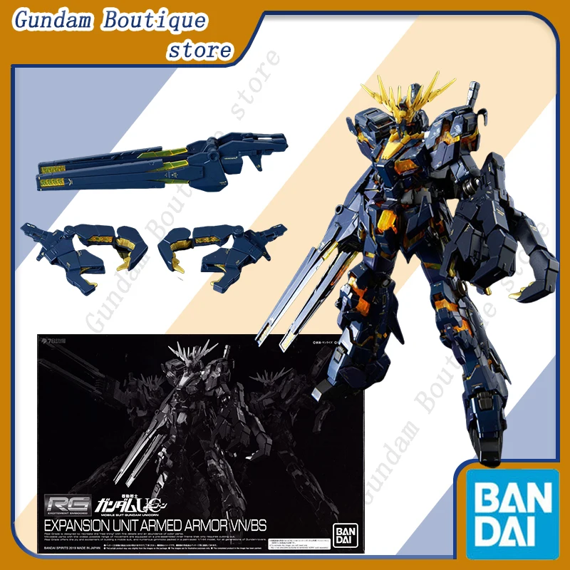 

Bandai Genuine RG EXPANSION UNIT ARMED ARMOR VN/BS UNICORN GUNDAM-02“BANSHEE” Anime Action Figure Assembly Model Toy Gift Kids