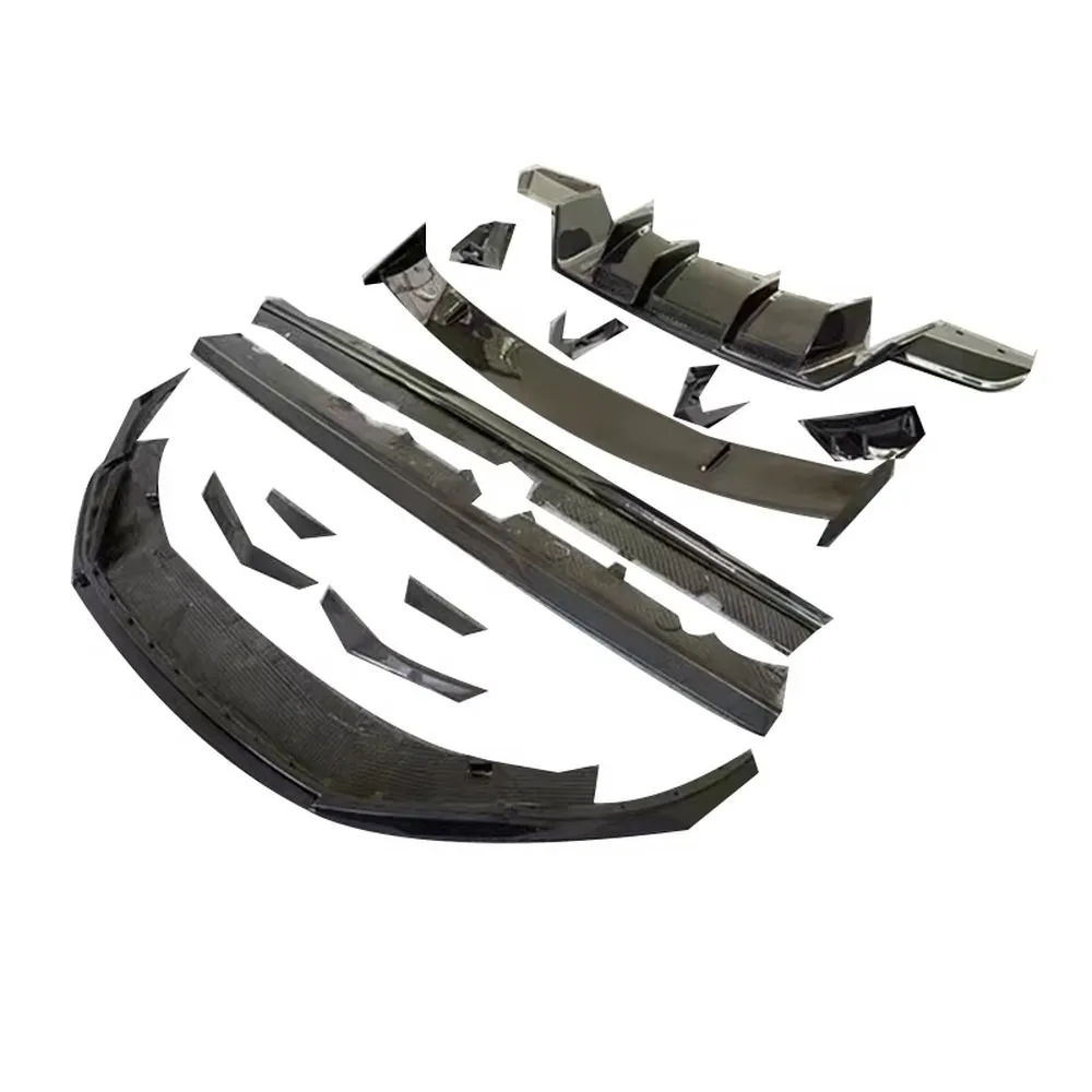 Carbon Fiber Body Kit Front Lip Rear Diffuser Side Skirts Tail Wing for Audi R8 2016-2018 Performance Exterior Tuning