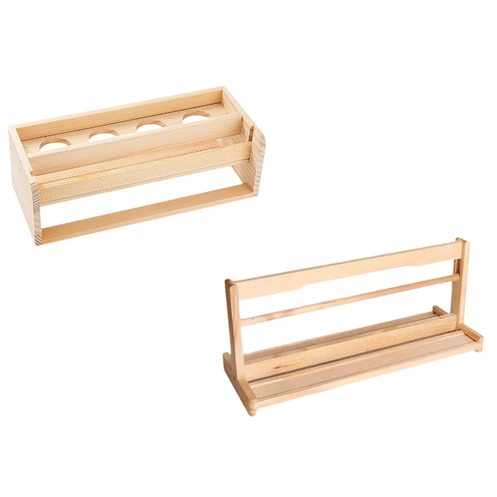 Tabletop Paper Roll Dispenser Craft Sturdy Roll Painting Stand Storage Paper Wooden Scroll, Paper Roll Holder Desktop Easel