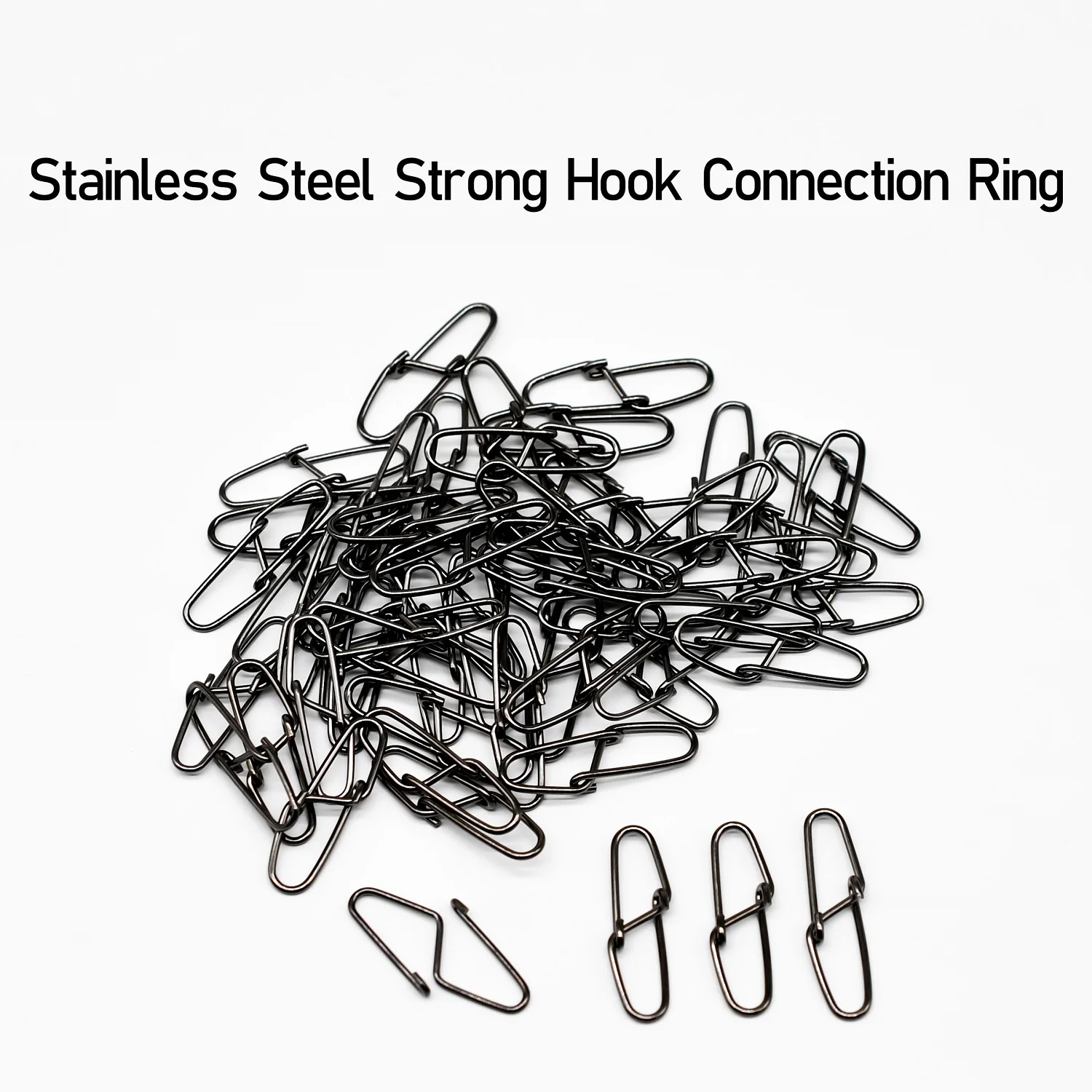 MNFT 0# to 5# Sizes Available Fishing Clip Snap Connectors Lure Fishing Buckle Pin Fishing Accessories