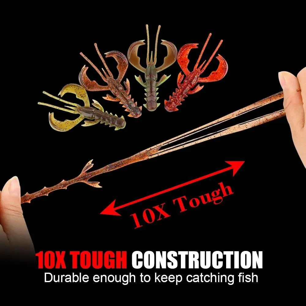 20pcs/box Wobbler 4cm 0.9g Soft Baits Floating Soft TPR Fishing Lure UV Active Horizontal Slow Sinking Lure Sea Fishing