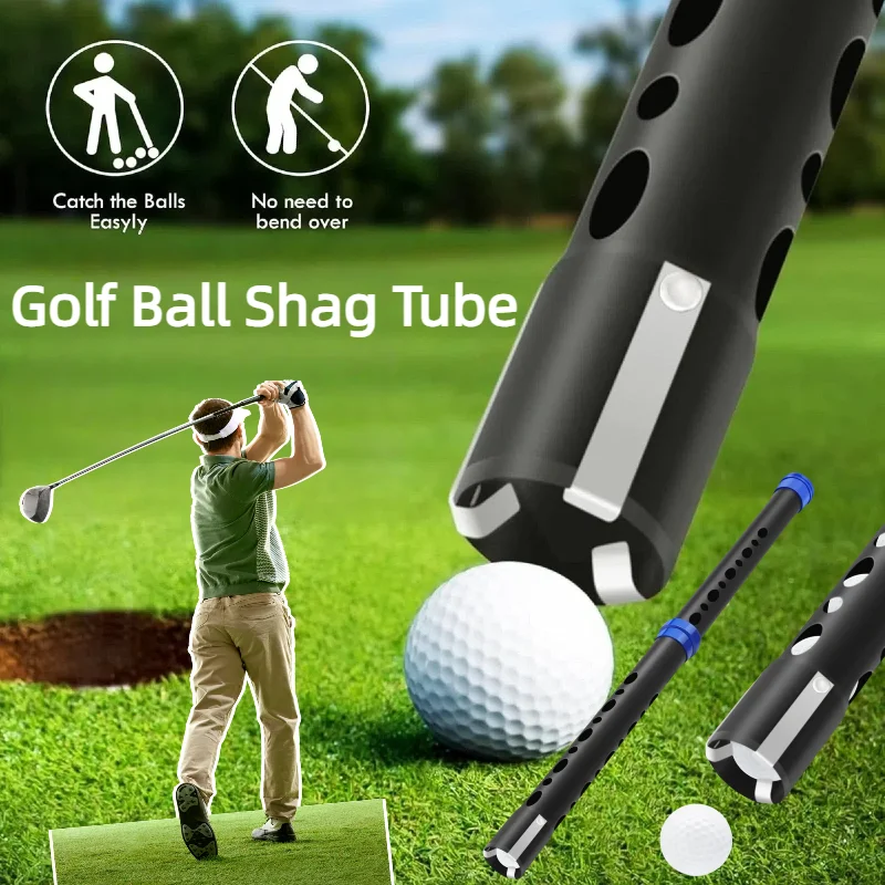 

21-Ball Golf Ball Retriever - Aluminum Alloy Shagger with Detachable Collector Lightweight & Portable for Practice