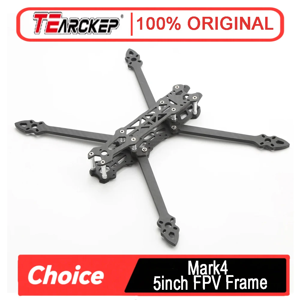 

Mark4 5-Inch FPV Frame – 225mm Wheelbase, 5mm Arm Carbon Fiber | Freestyle, Long Range & Racing Quadcopter