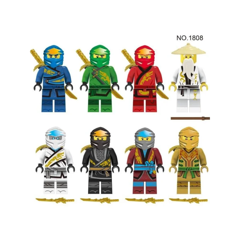 

005680 M1810 M1804 M1808 M1637 Ninja, Children's Toys, Birthday Gifts, Cartoon Characters with Building Blocks.