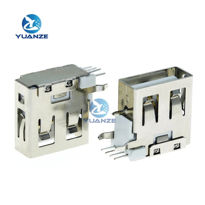 10 USB 2.0 motherboard mounting Socket connector USB vertical side insert female hole connector short 90 degrees