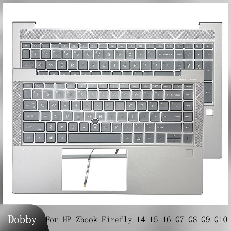 

New US Keyboard For HP Zbook Firefly 14 G7 G8 Firefly 15 G7 G8 Firefly 16 G9 G10 Laptop Palmrest Upper Cover Top Case Backlight