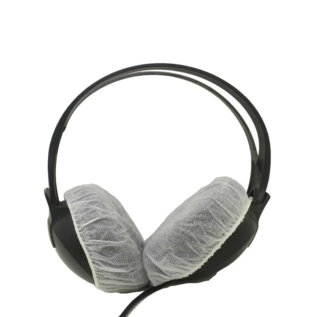 

100Pcs Disposable Headphone Cover Nonwoven Stretchable Headset Ear Pad Cover for Internet Bar Sanitary Protection Earpad