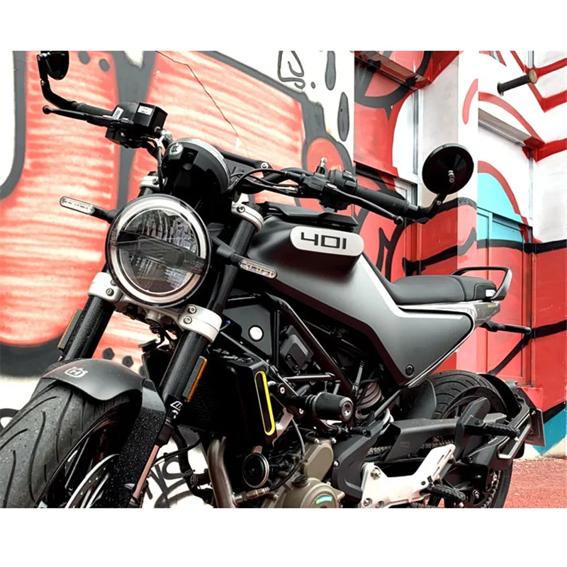 Moto Rearview Mirror For Honda Husqvarna Svartpilen/Vitpilen 401 Motorcycle Handlebar Mirror Motorbike Accessories Universal