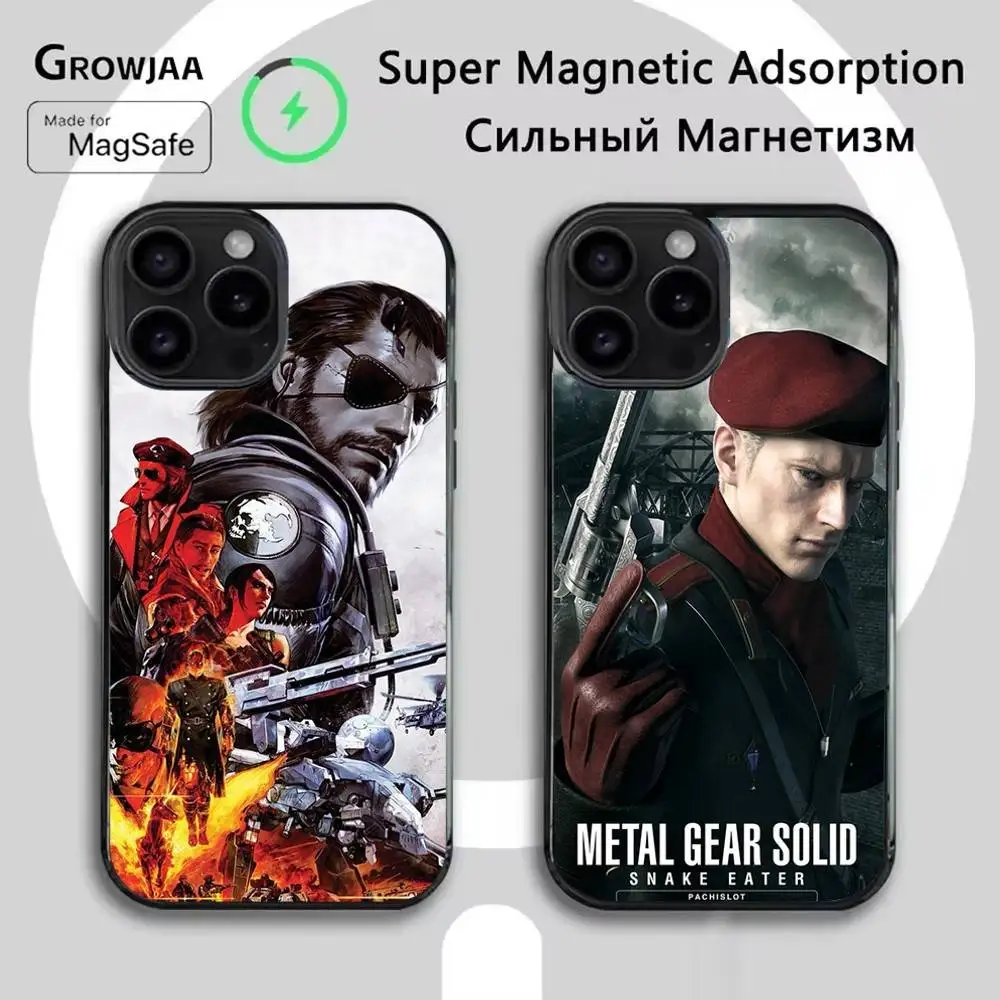 

Game M-Metal Gear S-Solid Phone Case For iPhone 16e,16,15,14,13,12,11,Plus,Pro,Max,Mini Magsafe Magnetic Wireless Charging