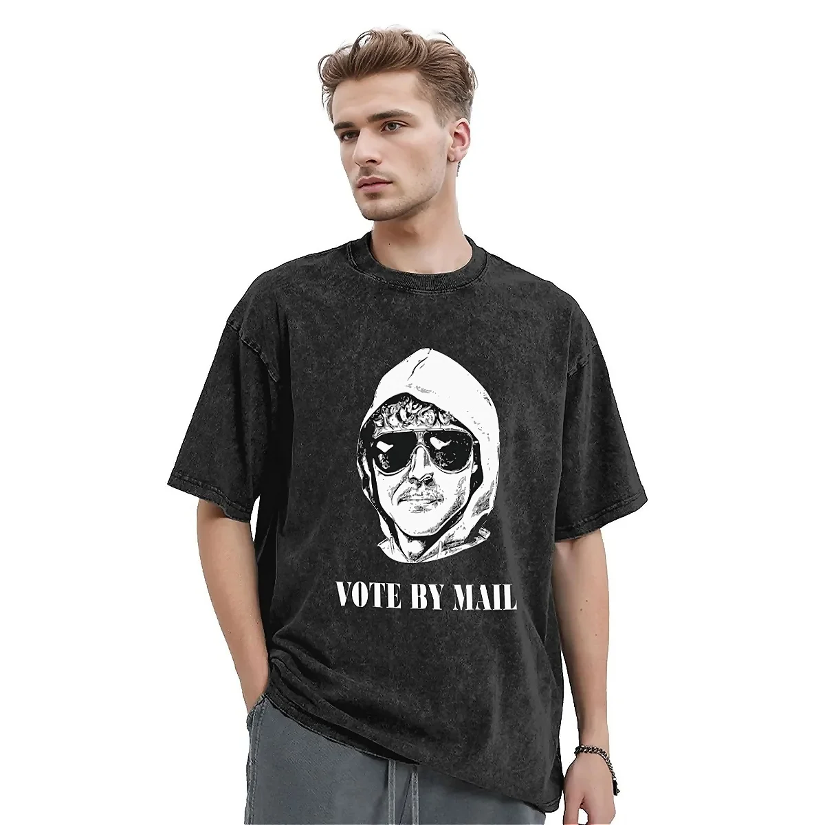 Men Women T Shirt Retro Unabomber Washed T Shirts Novelty Funny Kaczynski Meme Summer Tee Shirt Y2K Basic Clothes Plus Size