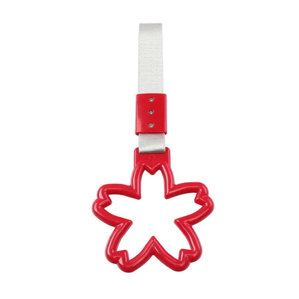 حلقة عالمية من Tsurikawa حزام نايلون على شكل قلب ، حزام يد بمقبض لحافلة السباق JDM ، سحر الانجراف ، اكسسوارات السيارات ، نمط متعدد