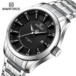 NAVIFORCE Men's Watch Business Waterproof Quartz Male Wristwach Stainless Steel High Quality Man Clock Relogio Masculino NF8032