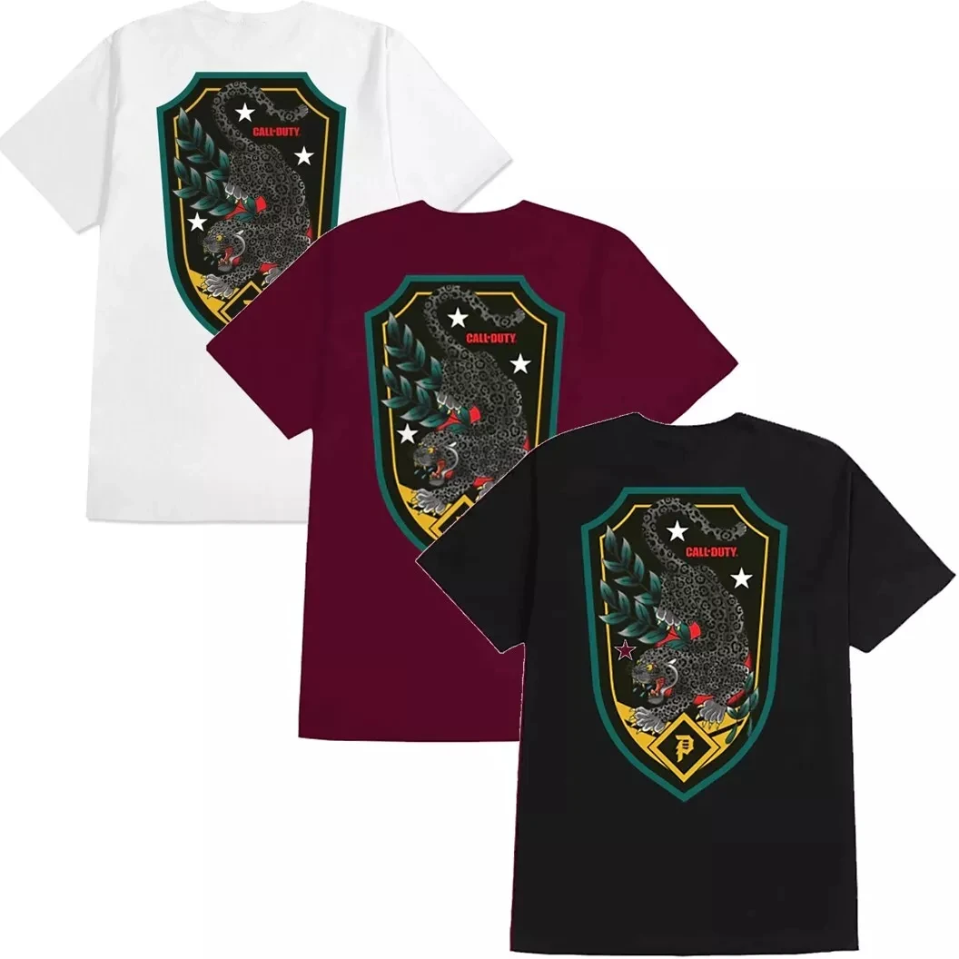 

Primitive Skate Apparel Men's X Call of Duty Black Jaguar Tee T-Shirt High-end Luxury Is for Both Men and Women Top Y2k