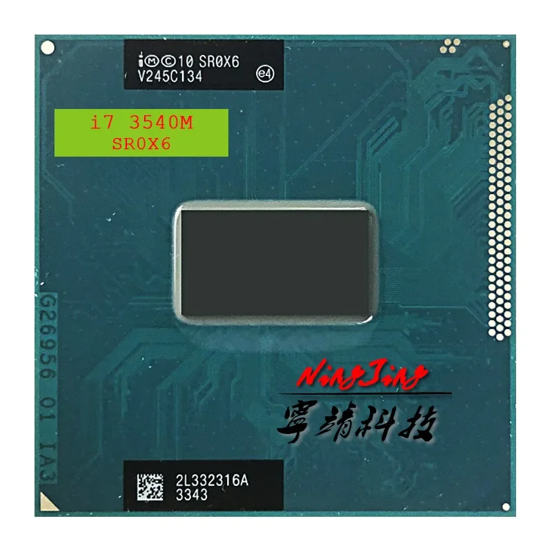 Intel Core i7-3540M i7 3540M SR0X6 3.0 GHz Used Dual-Core Quad-Thread CPU  4M 35W Socket G2 / rPGA988B