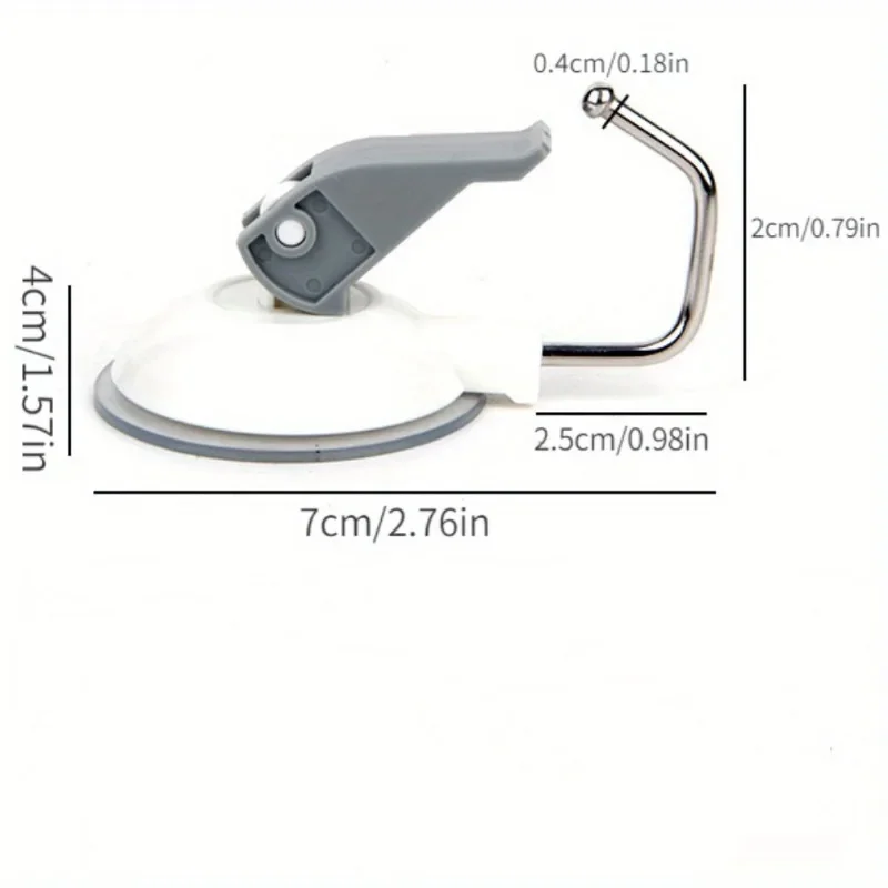2pcs Kitchen bathroom bathroom Strong suction cup hook vacuum suction hook