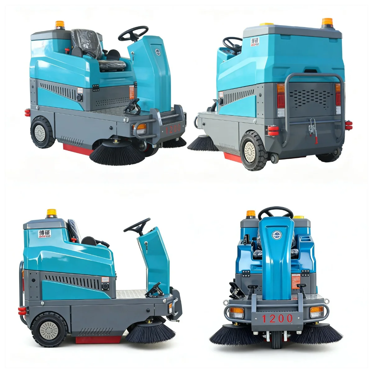 New Ride On Automatic Floor Sweeper for Warehouse 1500mm Wide Cleaning Path