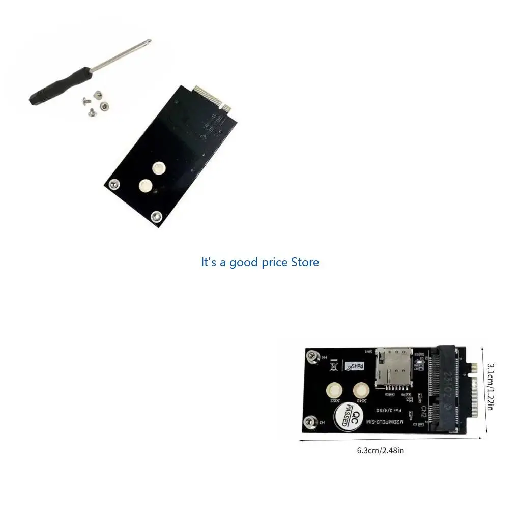 B to mPCIE Converters Cards mPCIE to B Adapters Development Board with Slot for 3042/3052 B
