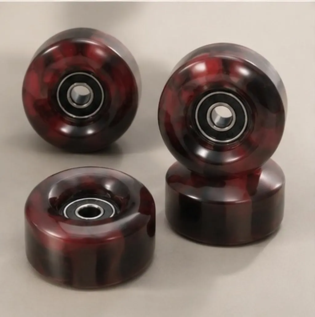 4Pcs High-Performance PU Skateboard Wheels for Roller Skates Skateboard Accessories Smooth Quiet Ride Long-Lasting Skate Supply