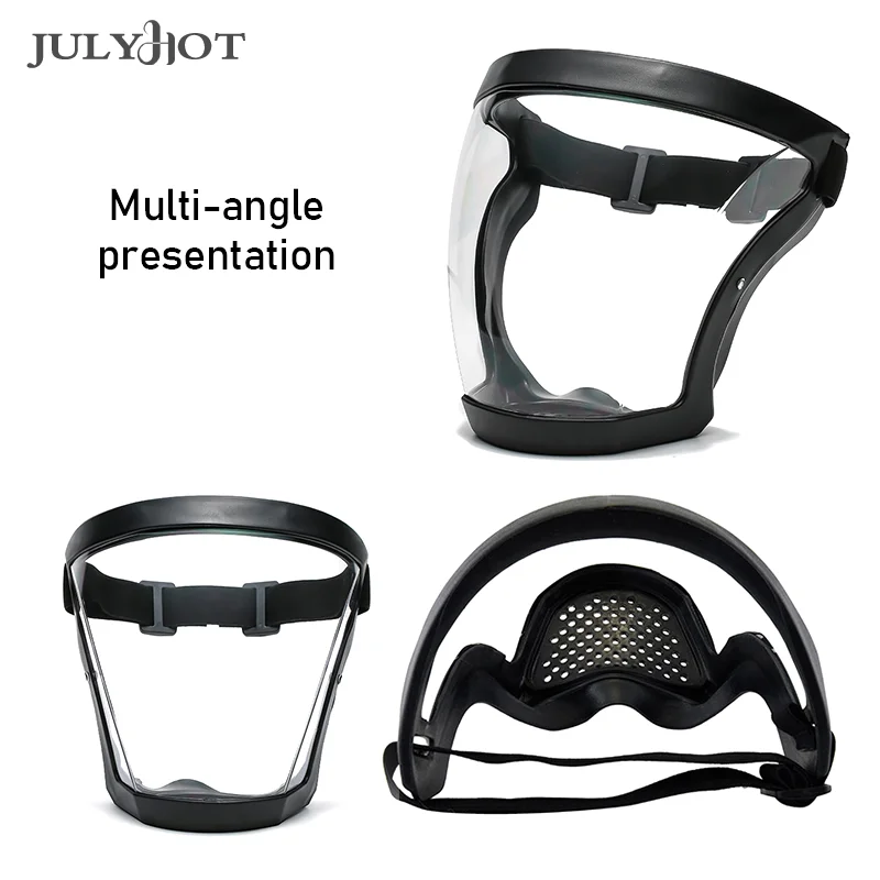 Work Protection Mask Transparent Facial Protector Face FaceMask Protective Outdoor Heating Home Kitchen Tools Full Face Mask