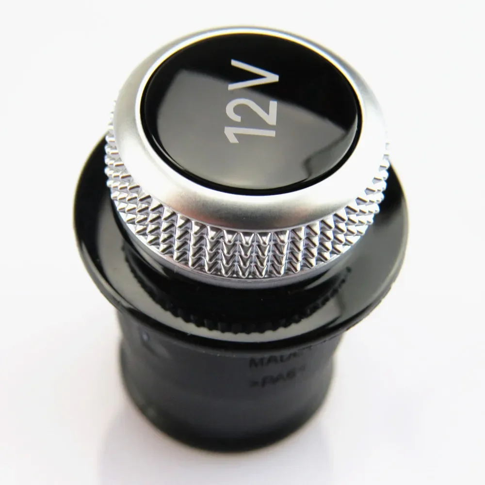 

RWSYPL 12V Chrome Car Cigarette Lighter Cover Dust Proof Decorative Plug For A3 A4 B7 B8 A5 A6 C6 C7 A7 Q3 Q5 Q7 S4 8W0 919 311