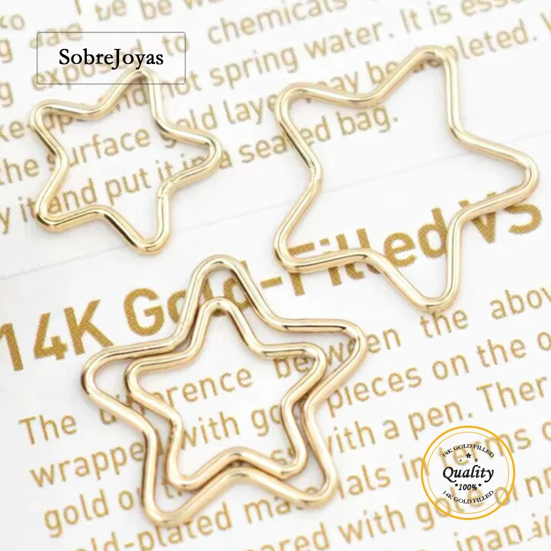 

14K Gold Filled Star Charm Pendant 10.5MM/15MM for DIY Jewelry - Bracelet Necklace Earring Findings Jewelry Accessories