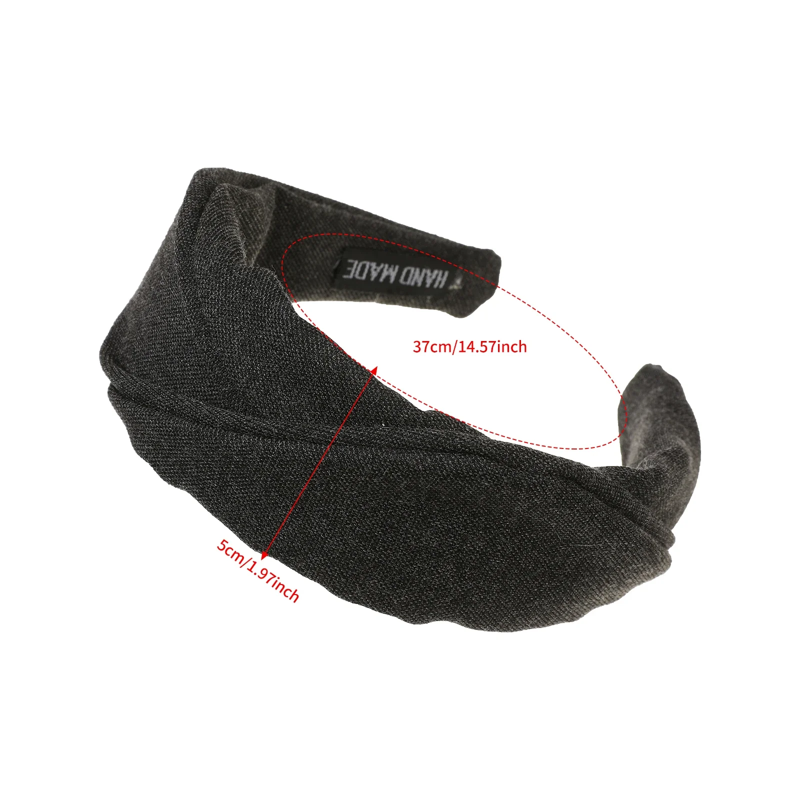 1 قطعة عقال واسعة الموضة أنيقة الشعر هوب هيرباند الخريف الشتاء سيدة عادية التسوق السفر خوذة الملحقات #4