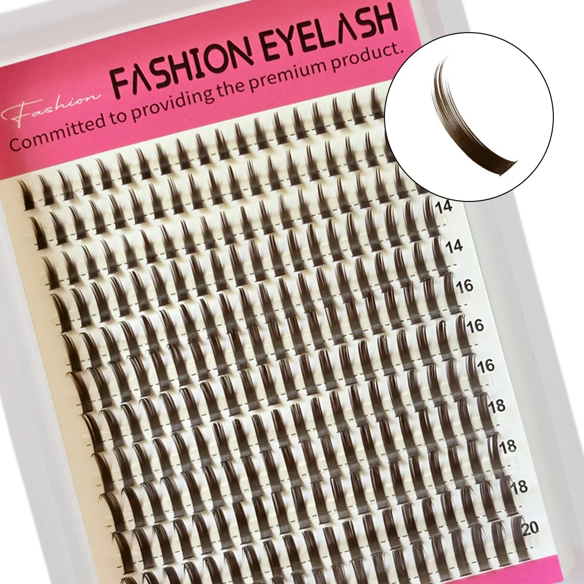 HBZGTLAD 240 Stück Spikes Wimpernbüschel Lang 10-20mm Wimpernspikes Einzelwimpern DIY Spiky Lash – Detail 7