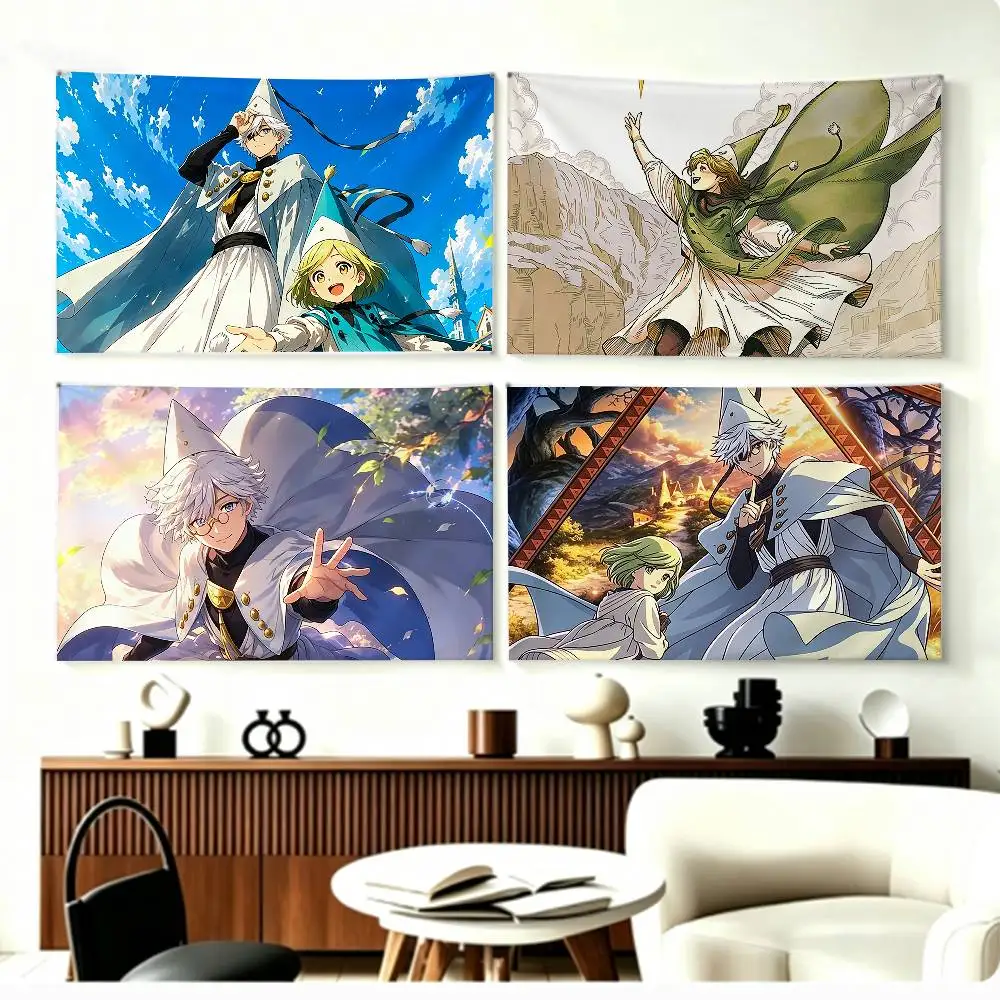Witch Hat Atelier A-Qifrey and Olruggio   Flags Wall Hanging Background Art Banner for Bedroom Home Outdoor Decor