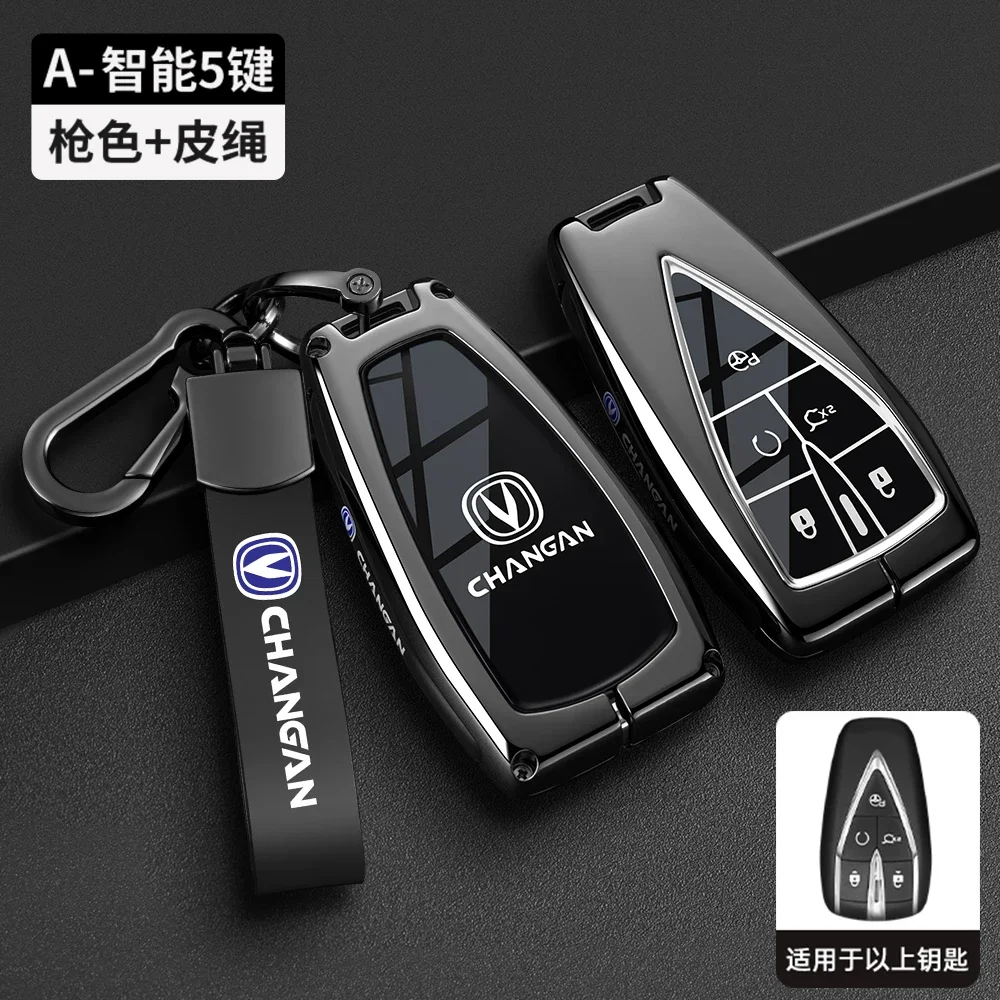 Car Remote Key Case Cover Protect Shell Bag For Changan CS35PLUS CS55PLUS CS75 PLUS Eado UNI-T UNI K 2019 2020 2021 2022
