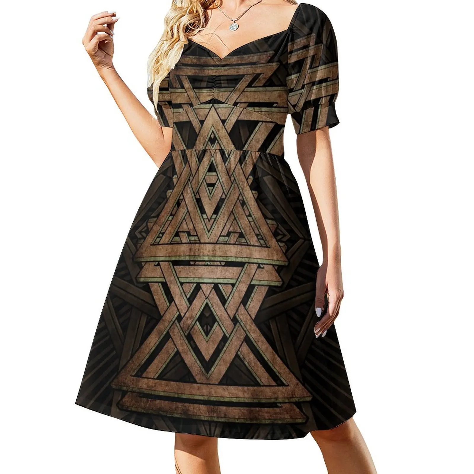 

Infinity hourglass symbol Short Sleeved Dress bandage dress dress women elegant luxury