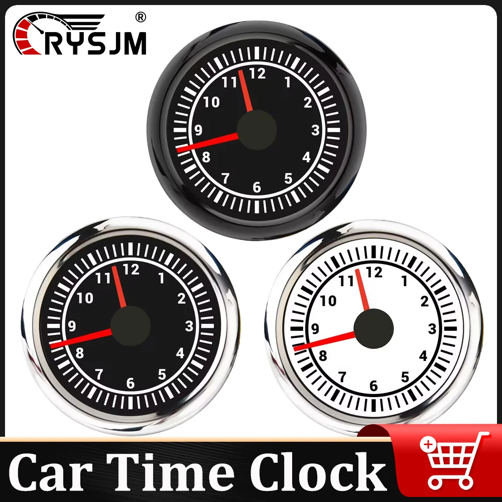 

IP67 Waterproof 7 Color 52mm Car 12 Hour Clock Gauge 12V24V Digital Hour Meter Gauge Counter for Car Marine Boats Vehicle Auto