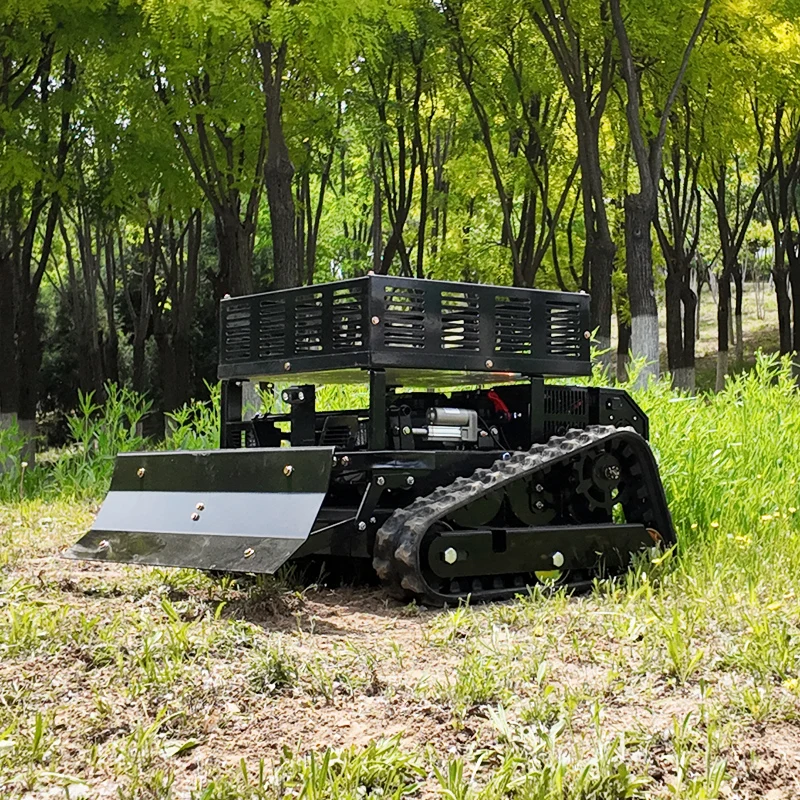 

Customized RC Lawn Mower Engine Tracked Crawler for Steep Slopes and High Grass Forest Land Cleaning