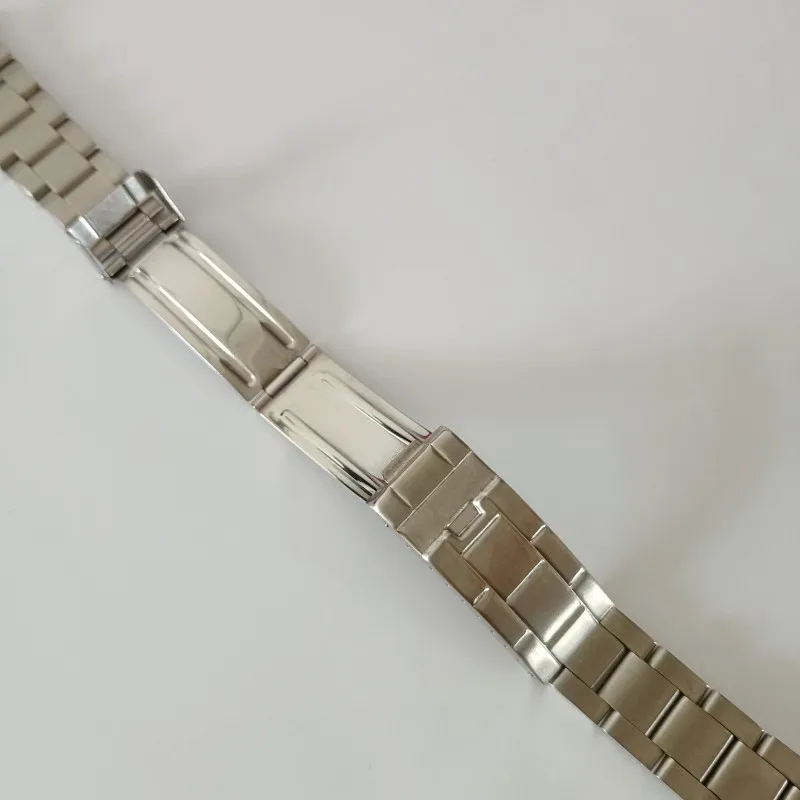 20mm Vintage Brushed Stainless Steel Oyster Curved End Watch Strap Bands Bracelet Fits For Rolex RLX 16700 16710 70216 Watch