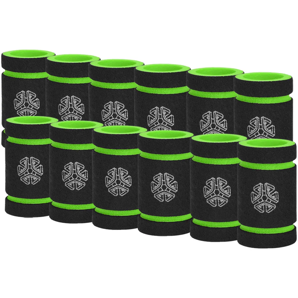 

12pcs Elastic Tattoos Grip Covers Anti-Slip Sponge Thick Handle Covers Comfortable Sweat-Absorbing Universal Protective Sleeve