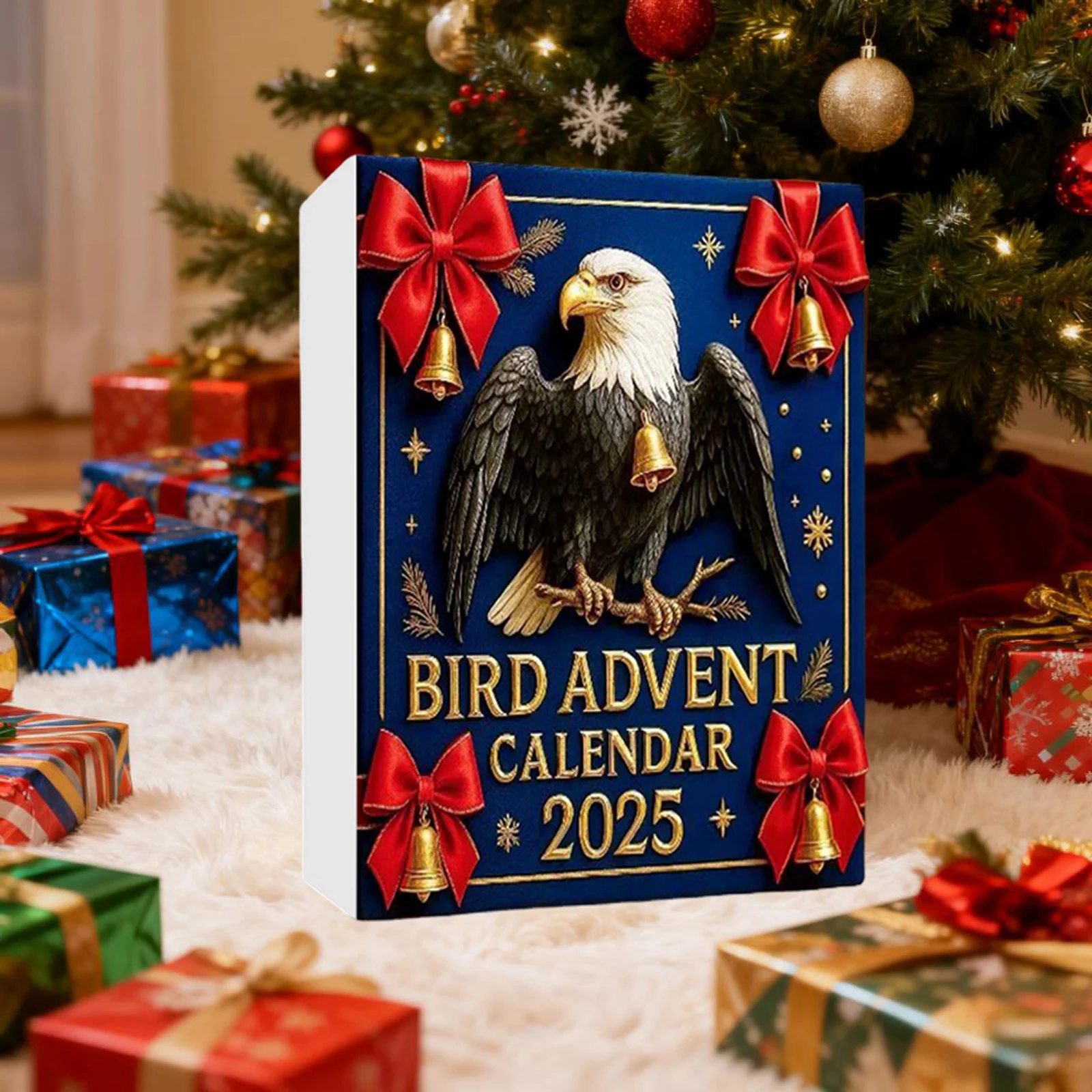 Рождественский календарь обратного отсчета с птицами, 2D акриловые подвесные украшения, Адвент-календарь обратного отсчета, праздничный подарок для любителей птиц и семьи