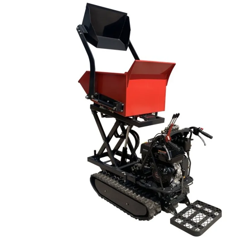 Mini Dumper Multifunctional Tracked Mini Crawler Dumper Mini Transporter Dump Truck for Construction Free Shipping