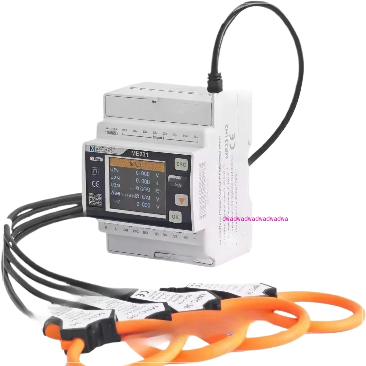 

Compatible with Modbus Protocol RS485 ME231 Advanced 3-Phase Digital Energy Meter Roche Coil & Voltage