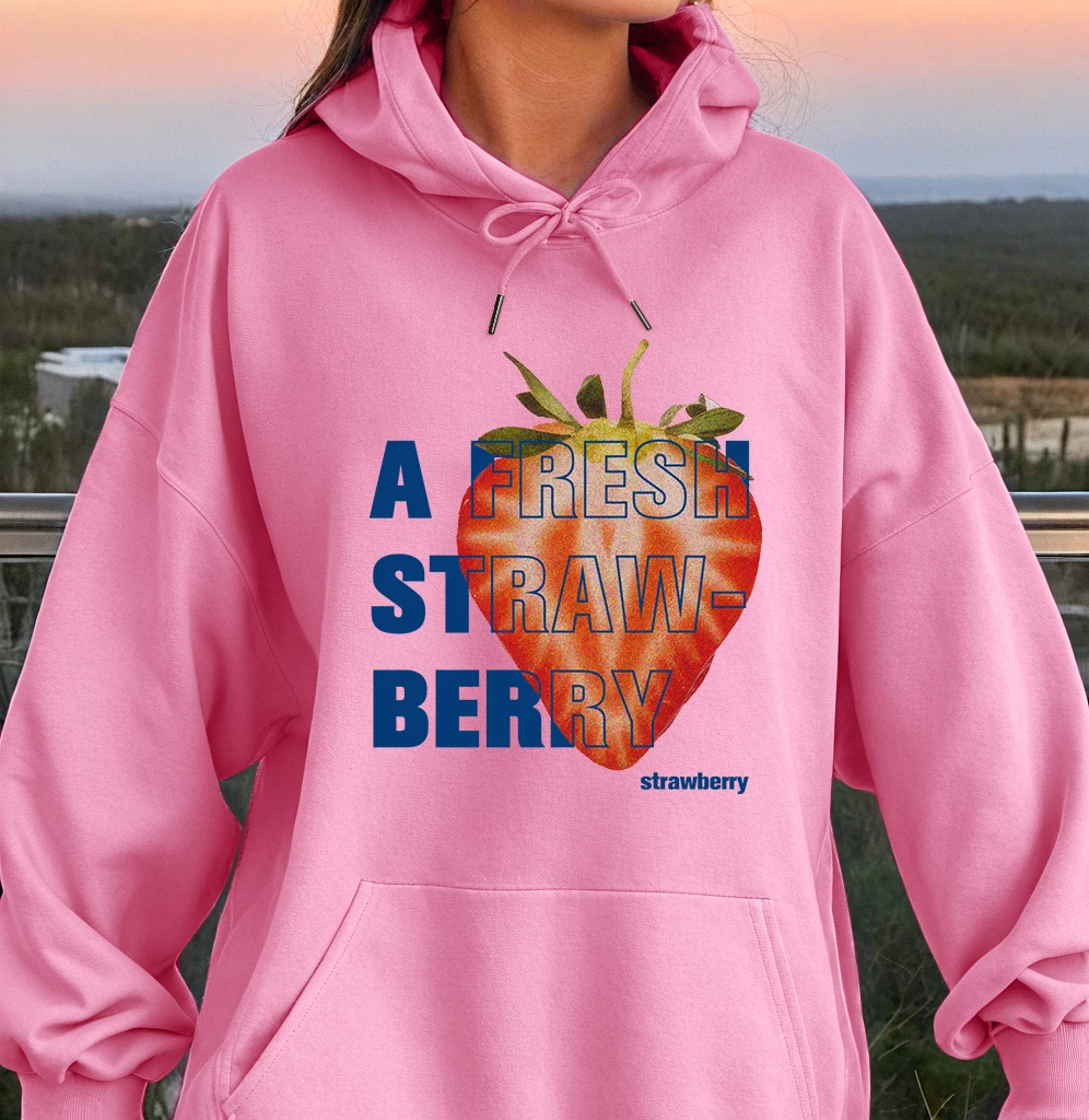 

A Fresh straw- Berry Strawberry Women Hoodies Fashion Hoody Creativity Multicolor Clothing Harajuku Casual Women Y2k Womenswear