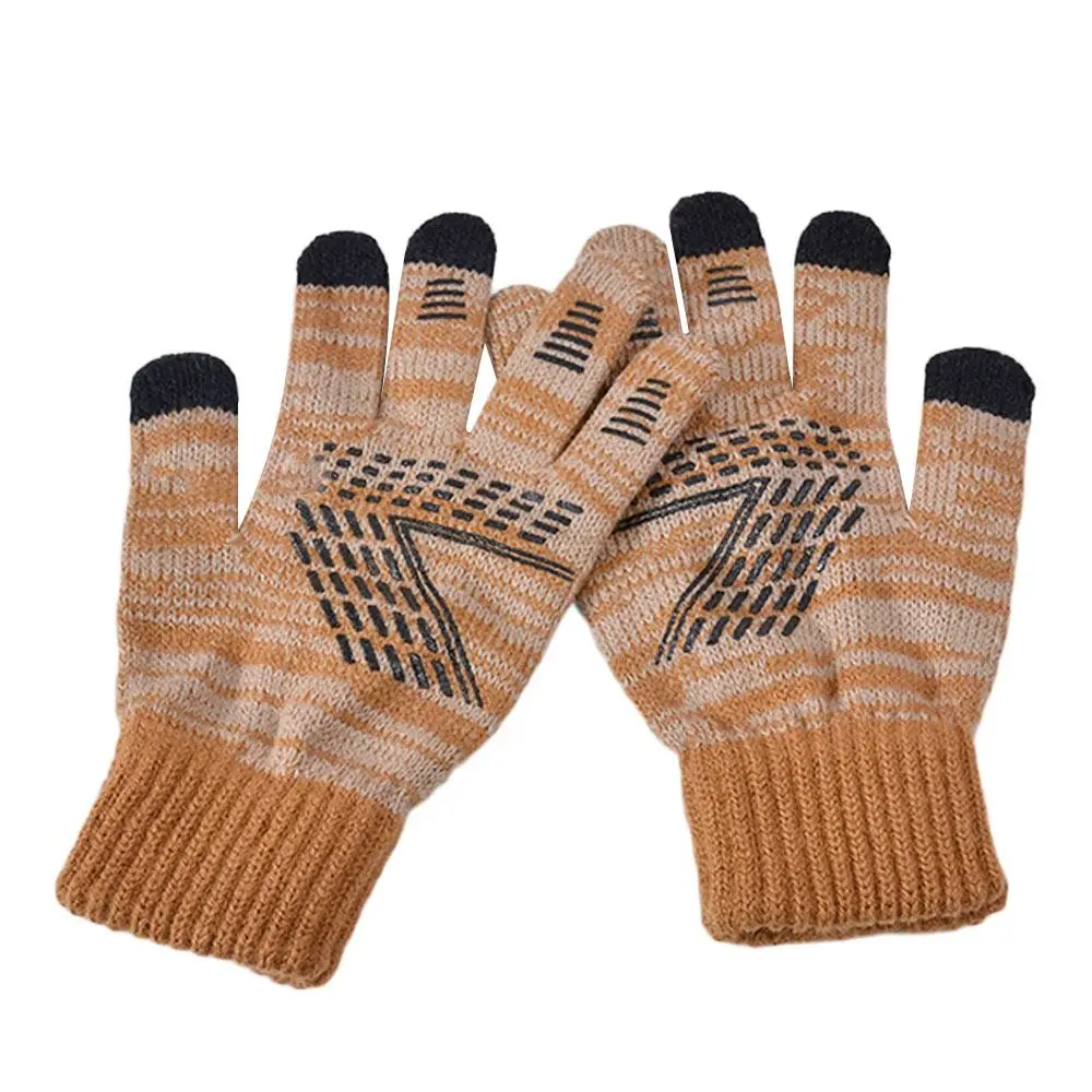 3 قطعة/المجموعة الشتاء الدافئة قبعة صغيرة وشاح محبوك الصوف قفازات شاشة لمس في الهواء الطلق يندبروف الصوف بطانة الأوشحة للرجال والنساء #1