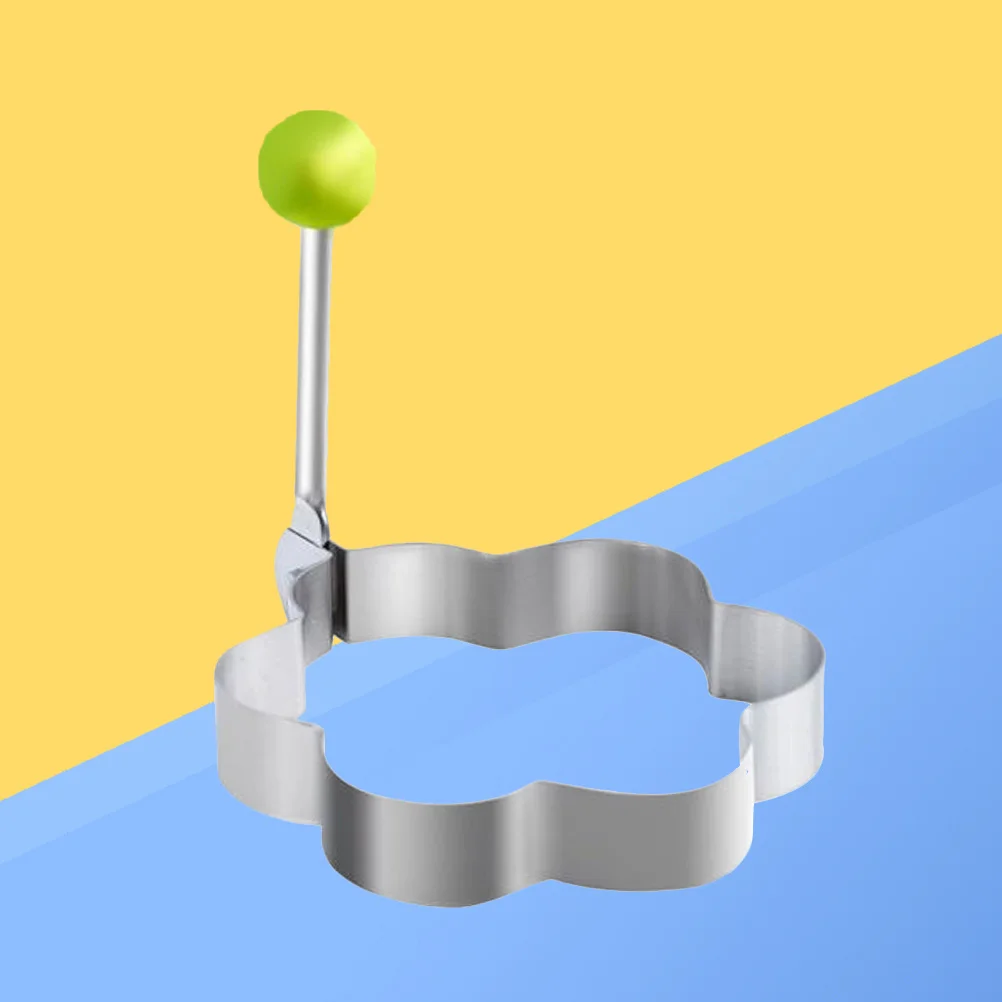 

Stainless Steel Egg Ring Mold For Fried Egg Pancake Cooking Non-Stick Kitchen Tool Rotatable Handle Heat Resistant