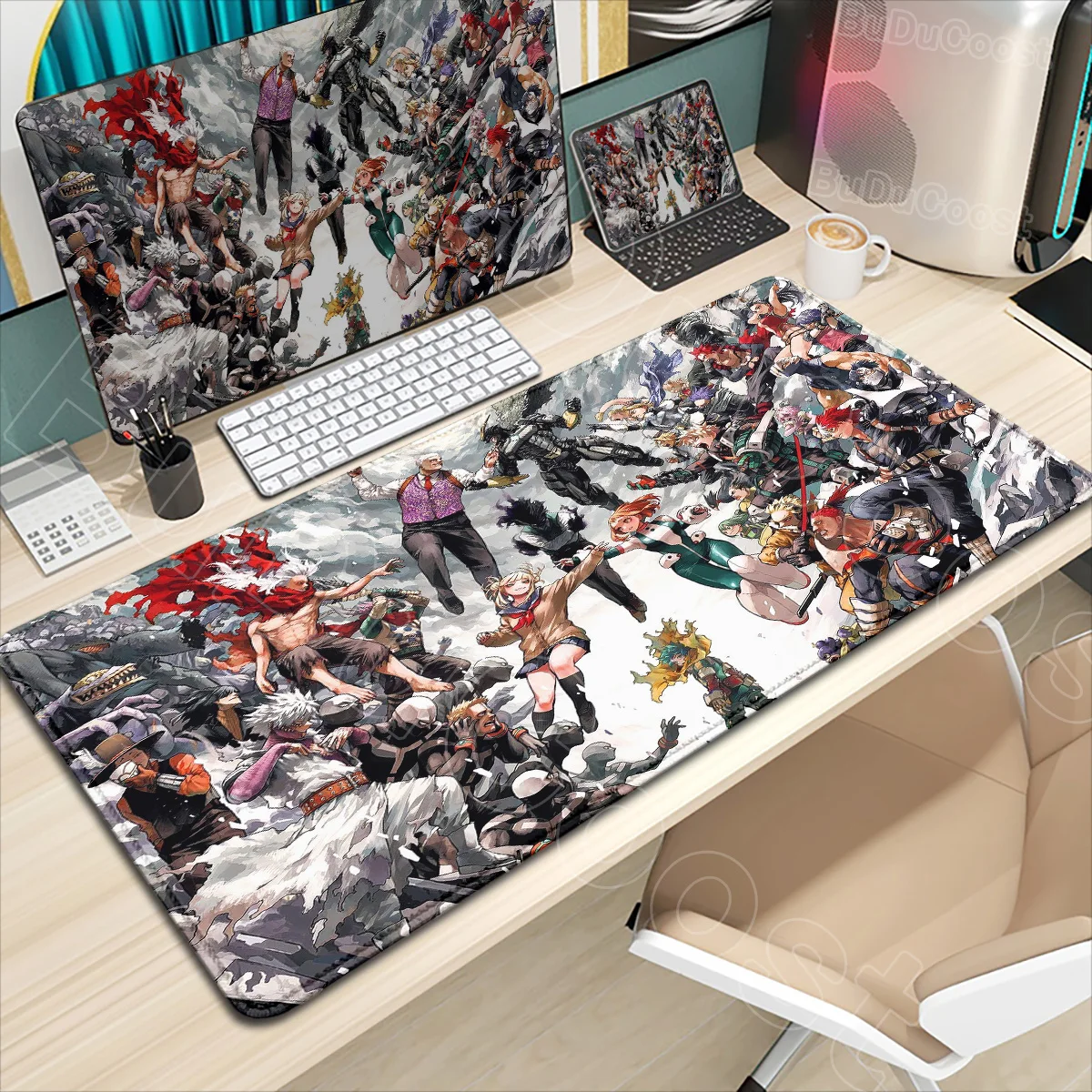

New Wallpaper Anime My Hero Academia Mousepad HD Printing Computer Gamers Lock Edge Non-slip Mouse Pad XXL Keyboard PC Desk Mat