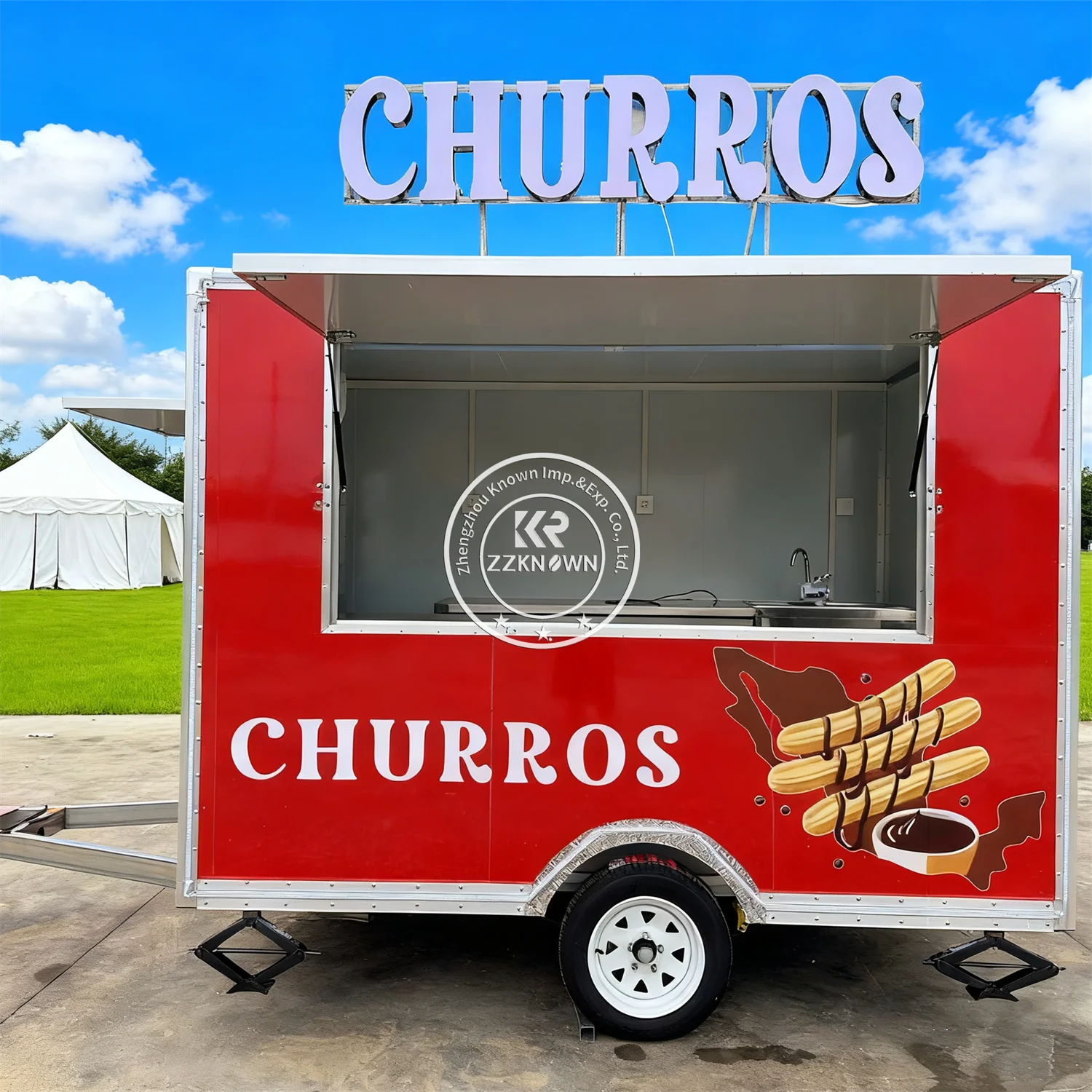 

Барбекю Ресторан Бар Фаст-фуд Прицеп для пиццы Мобильная коммерческая кухня Уличная концессионная грузовик для фаст-фуда с полной кухней