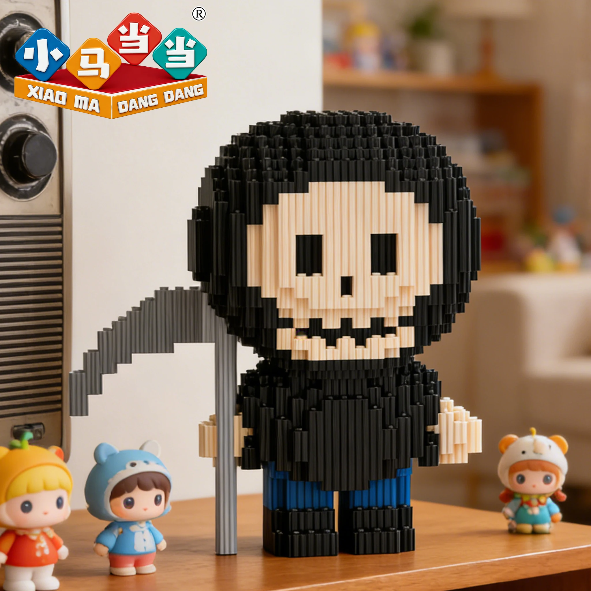 

Креативный конструктор «Серп Смерти» (модель куклы), совместимый с кубиками Лего, развивающие головоломки ручной работы, игрушки, подарок на Пасху и Хэллоуин