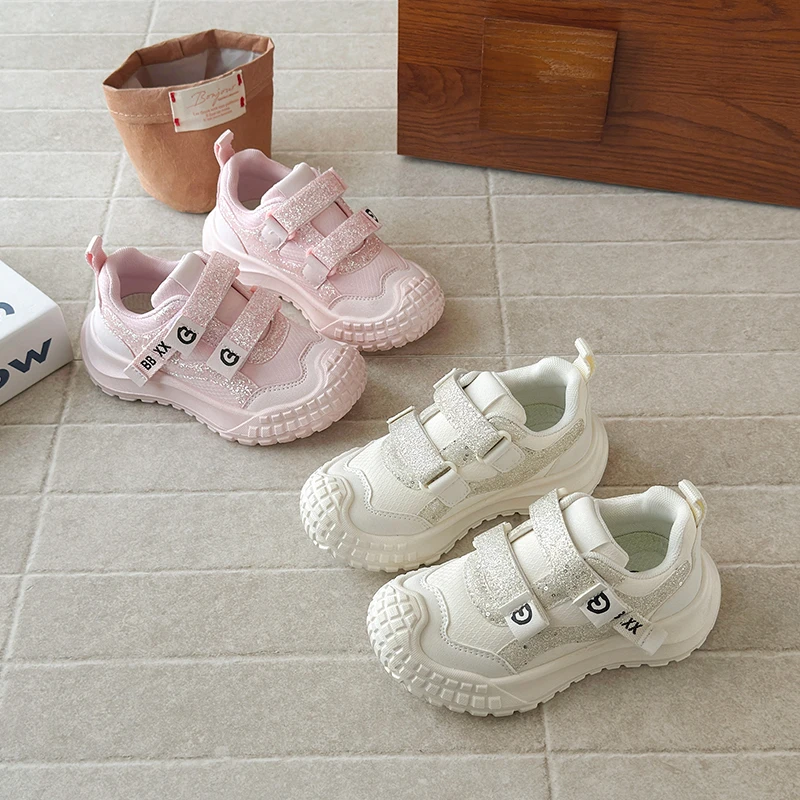 YUYIN Spring Children's Casual Sports Shoes Trendy Fashion Teen and Kids Sports Shoes Non-Slip Soft Soles Girls Running Shoes