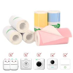 Mini Printer Sticker Paper Thermal Paper Rolls For T02/M02 Colorful Self-Adhesive Papers 25X57mm Paperang P1 P6 A6 A8 For Notes