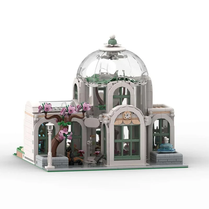 1632 قطعة MOC وحدات حديقة نباتية وحدات نموذج اللبنات البناء لتقوم بها بنفسك هدايا عيد الميلاد فكرة لعبة التعليم عيد ميلاد #4