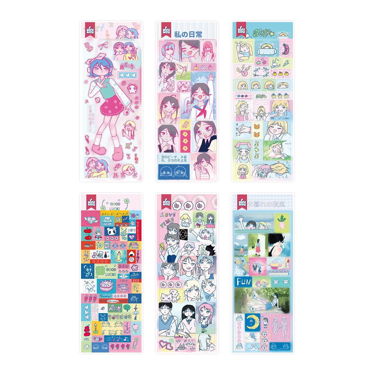 Stickers droomwind oude vroege hand collagestickers